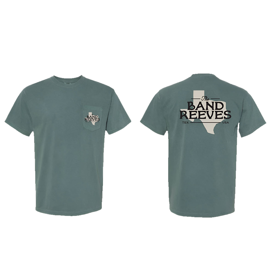 BAND REEVES Pocket Texas Blue Spruce Tee