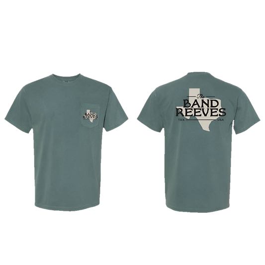 Band Reeves Pocket Texas Blue Spruce Tee