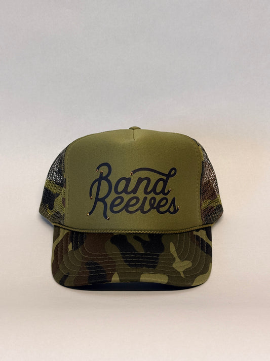 BAND REEVES Camo Foam Trucker Hat