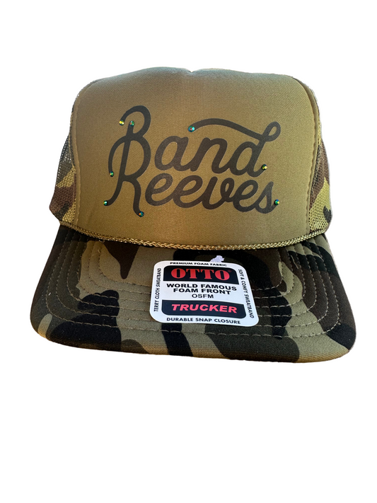 Band Reeves Camo Foam Trucker Hat